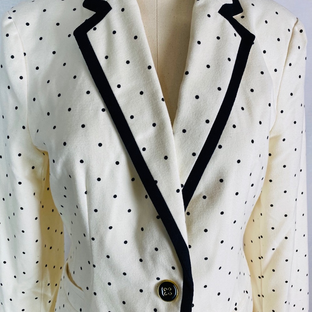 Merona Polka Dot Blazer Size 10
